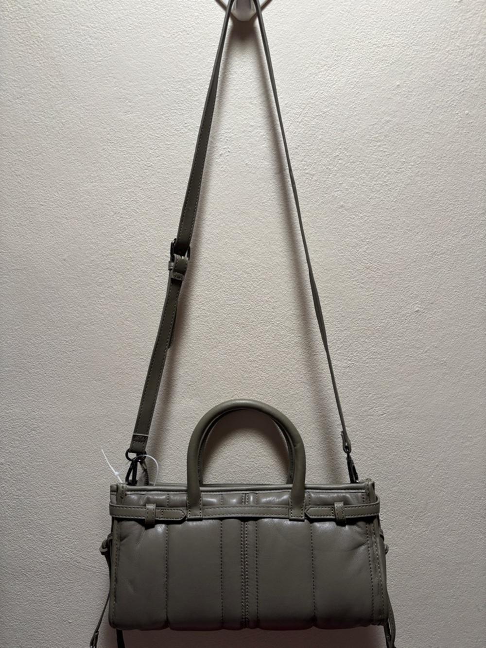 Steve Madden Olive Quilted Mini Satchel Crossbody - Picture 3 of 8